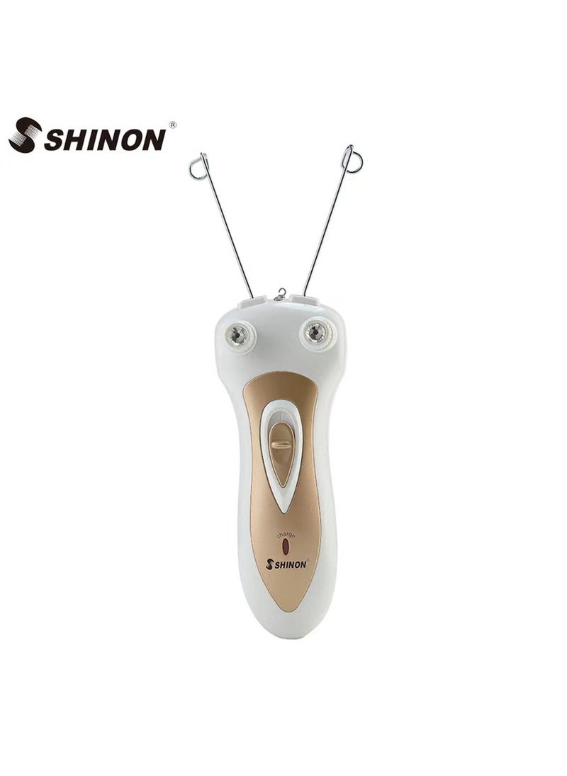 SHINON GEEPAS Stay Wow Rechargeable Hair Removal Epilator Brown/White 5.8x23.4x17.6cm  - Image 1