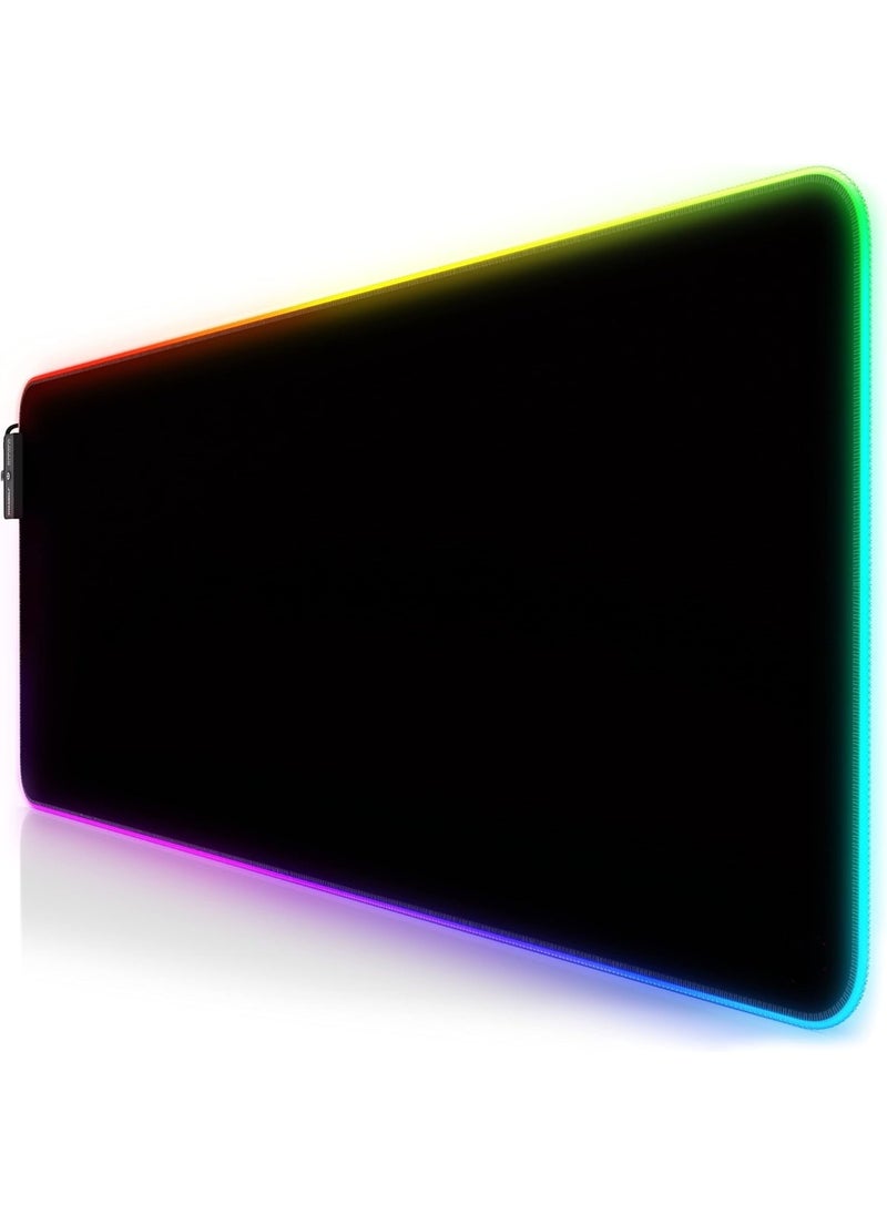 ماركة غير محددة - باد ماوس للألعاب RGB XXL – مع إضاءة LED متعددة الألوان بـ 11 وضع – 800 × 300 مم – سطح غير قابل للانزلاق للكمبيوتر الشخصي والماك - Image 1