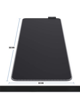 باد ماوس للألعاب RGB XXL – مع إضاءة LED متعددة الألوان بـ 11 وضع – 800 × 300 مم – سطح غير قابل للانزلاق للكمبيوتر الشخصي والماك - pzsku/Z2B874FF4691331E6E055Z/45/1748506035/28888709-f246-4982-b5bb-9d7859994754