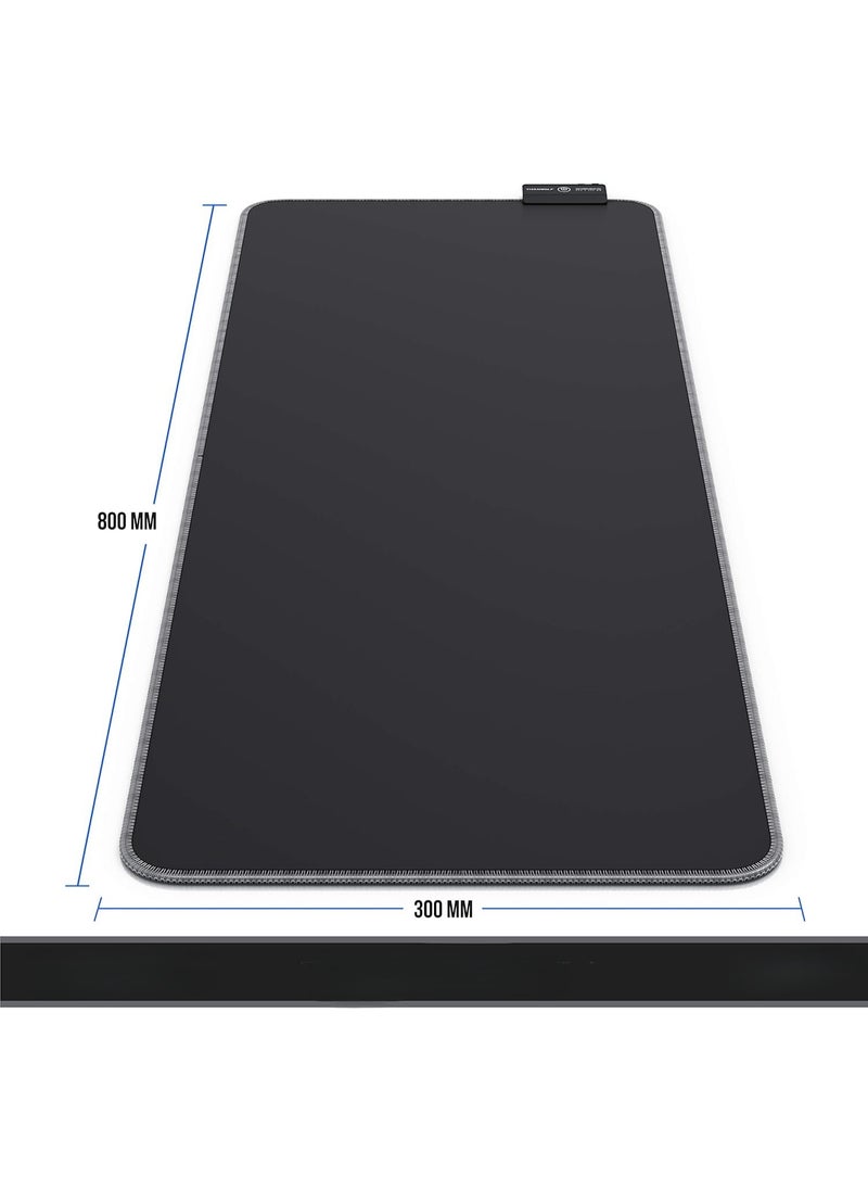 ماركة غير محددة - باد ماوس للألعاب RGB XXL – مع إضاءة LED متعددة الألوان بـ 11 وضع – 800 × 300 مم – سطح غير قابل للانزلاق للكمبيوتر الشخصي والماك - Image 1