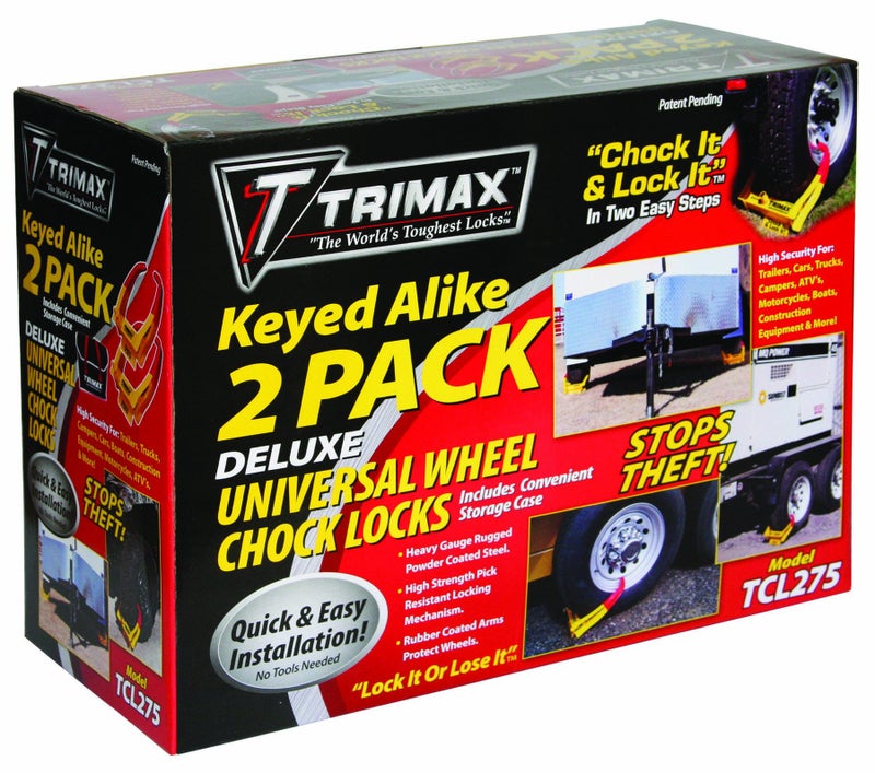 Trimax TCL275 Wheel Chock Lock 2Pack