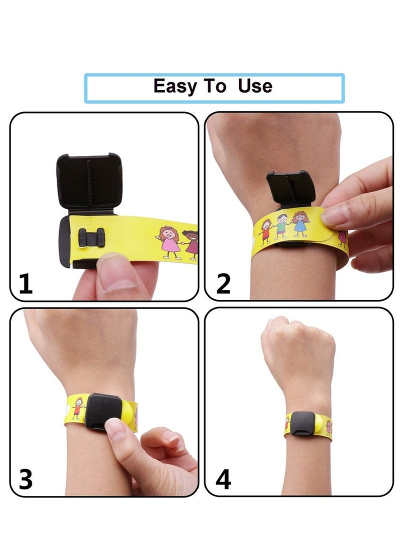 Generic 12pcs Kids Wristband Anti-Lost Reusable&Waterproof Safety Bracelets Kids Anti-Lost Child Travel Bands Wrist band for Children Field Trip&Outdoor Activity  - Image 3