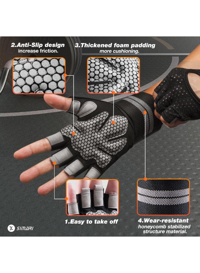 Gym Gloves, Lightweight Breathable Workout Gloves, Ultralight Weight Lifting Gloves for Men & Women Home Gym. - Image 2