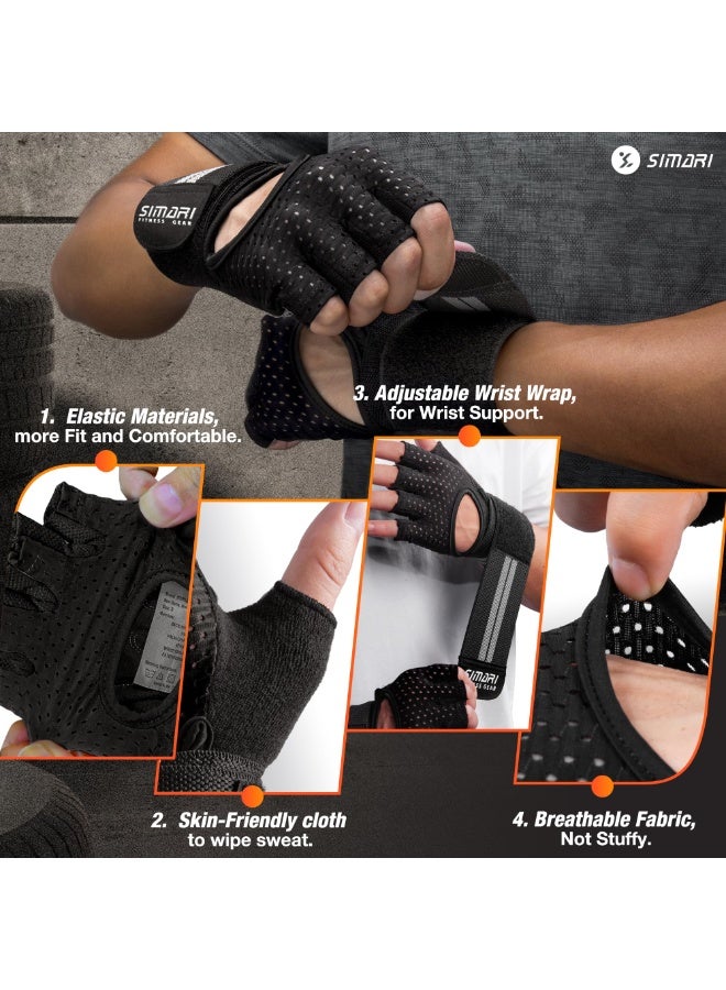 Gym Gloves, Lightweight Breathable Workout Gloves, Ultralight Weight Lifting Gloves for Men & Women Home Gym. - Image 3