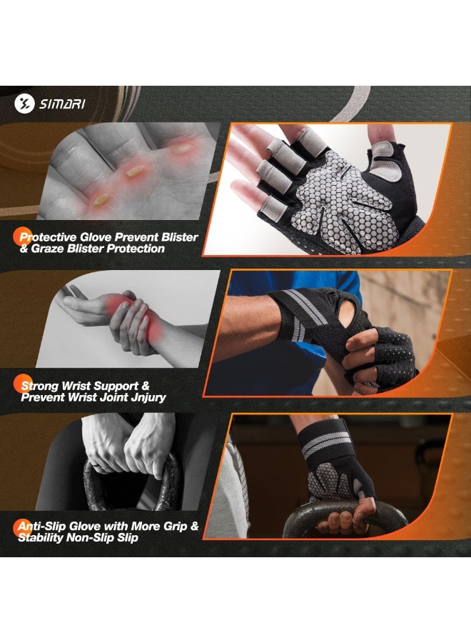 Gym Gloves, Lightweight Breathable Workout Gloves, Ultralight Weight Lifting Gloves for Men & Women Home Gym. - Image 4