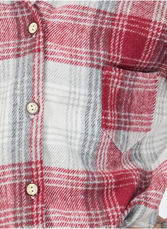 Styli - Plaid Casual Shirt with Buttons - Image 1