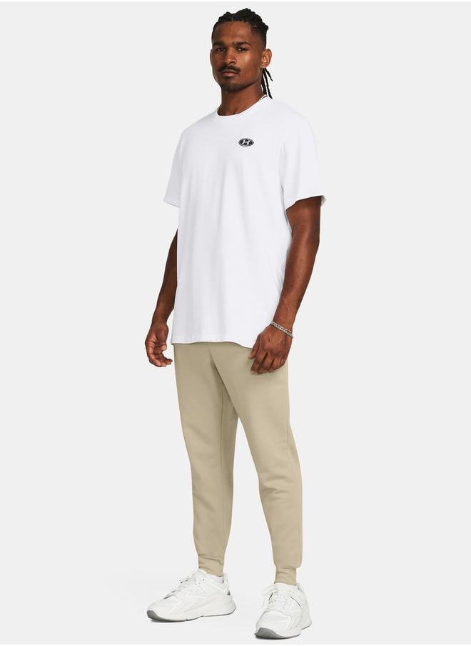 UNDER ARMOUR - Rival Logo Print Terry Jogger - Image 1