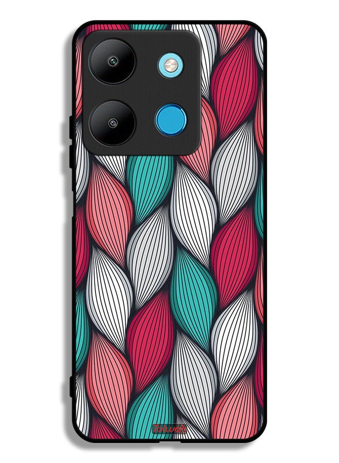 Tolwak Infinix Smart 7 Protective Case Cover Feather Pattern - Image 1