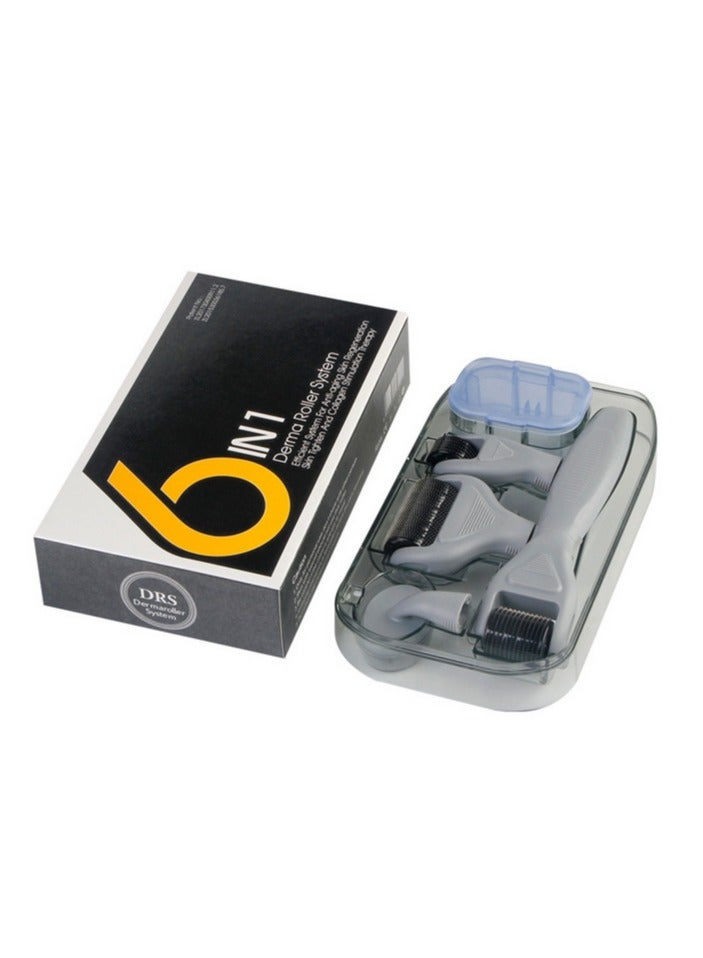 هيومان جوي مجموعة ديرما رولر 6 في 1، بكرة وجه بإبر دقيقة للعناية بالبشرة والشعر للرجال والنساء - Image 4