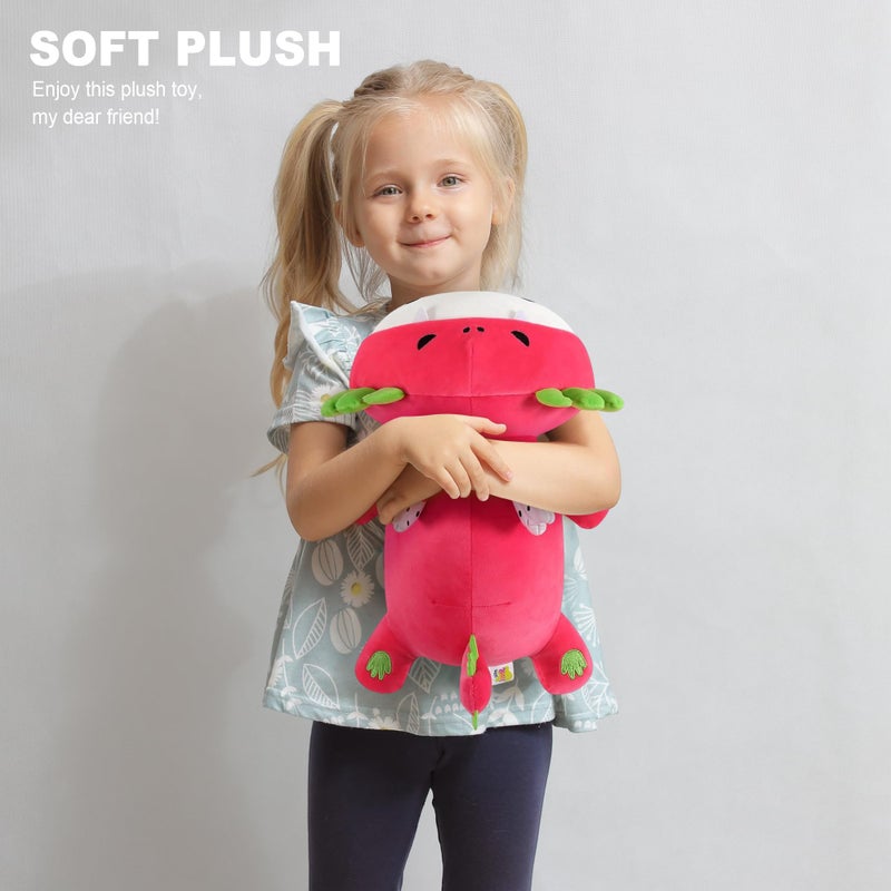 Onsoyours Cute Axolotl Dragon Fruit Plush, Soft Stuffed Animals Axolotl Pitaya Plush Pillow, Kawaii Plushie Toy for Kids (Axolotl Dragonfruit B, 13") - Image 5