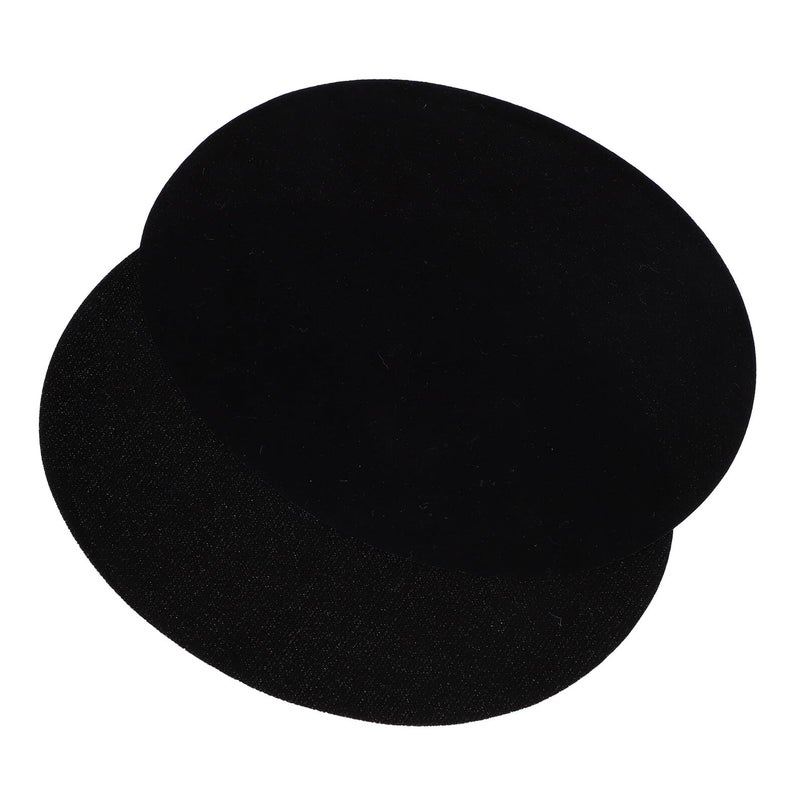 Black Flocked Fabric Iron On Elbow Patches For Suits Sweaters Repair Decoration - Image 2