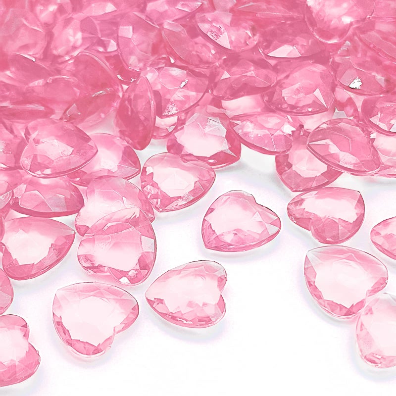 LYFJXX Acrylic Hearts, 1000pcs Small Plastic Hearts, Tiny Plastic Heart Valentine's Day Decorations, Heart Shaped Vase Fillers for Home Decor - Image 2