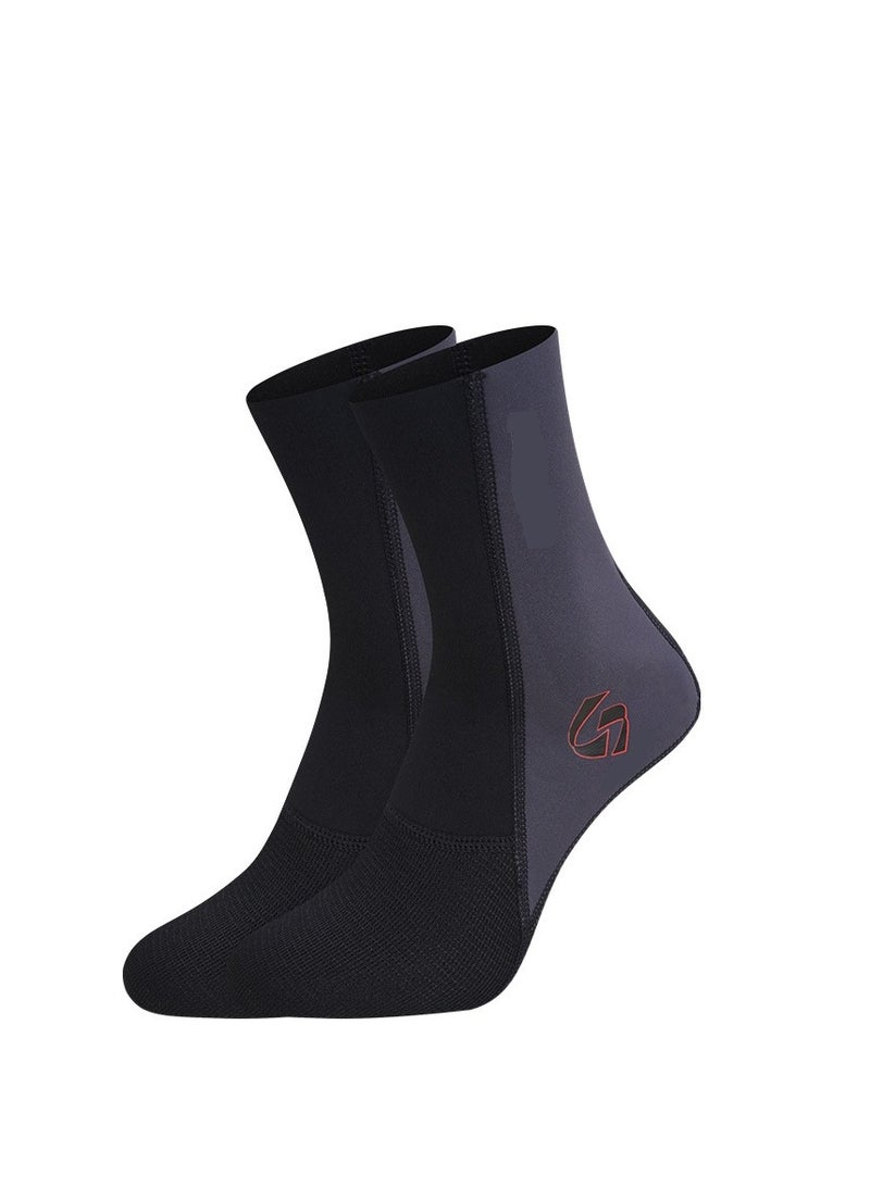 Y&D Neoprene Dots And Ves Sock Tpr Outsole Rubber Sole Anti Slipping Water Inner Ankle Plush Diving Socks - Image 1