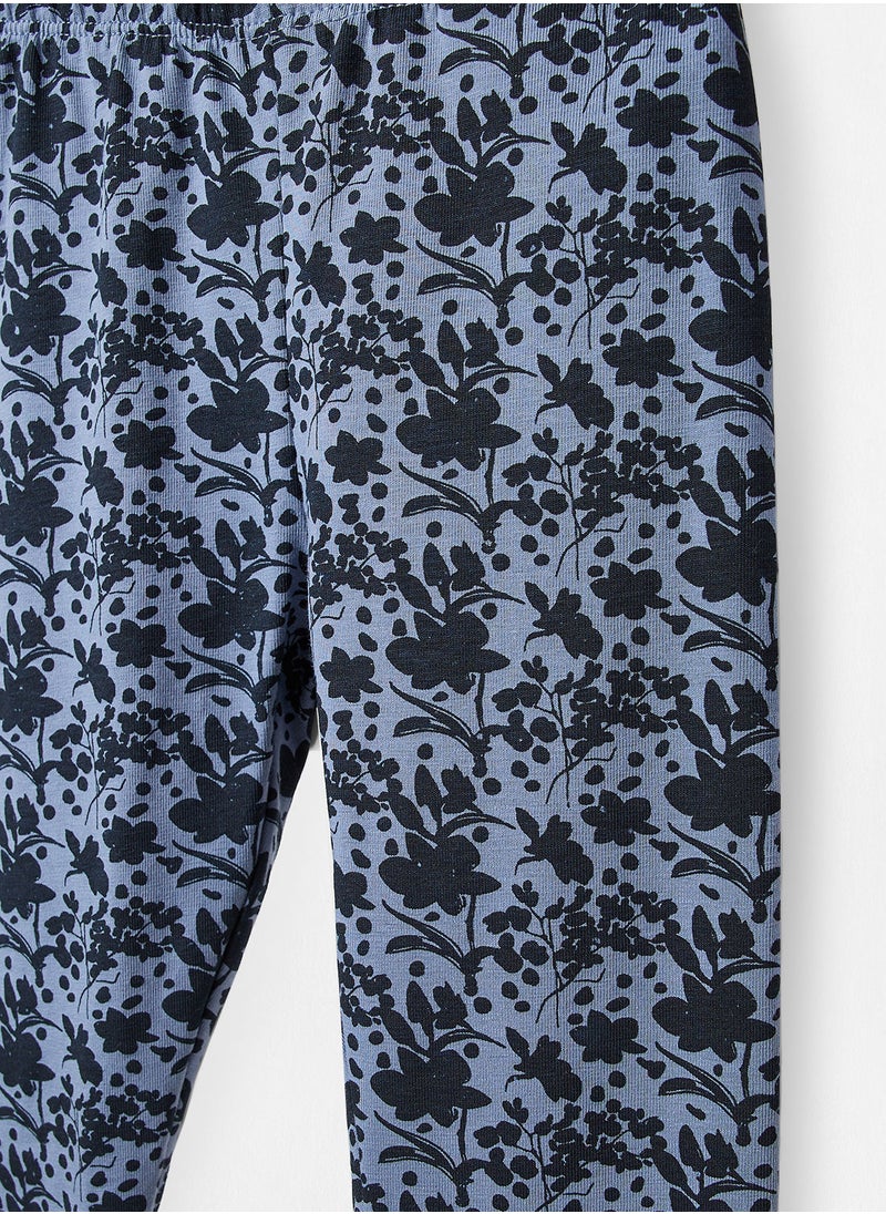 NAME IT - Girls Printed Sweatshirt and Leggings Set - Image 1