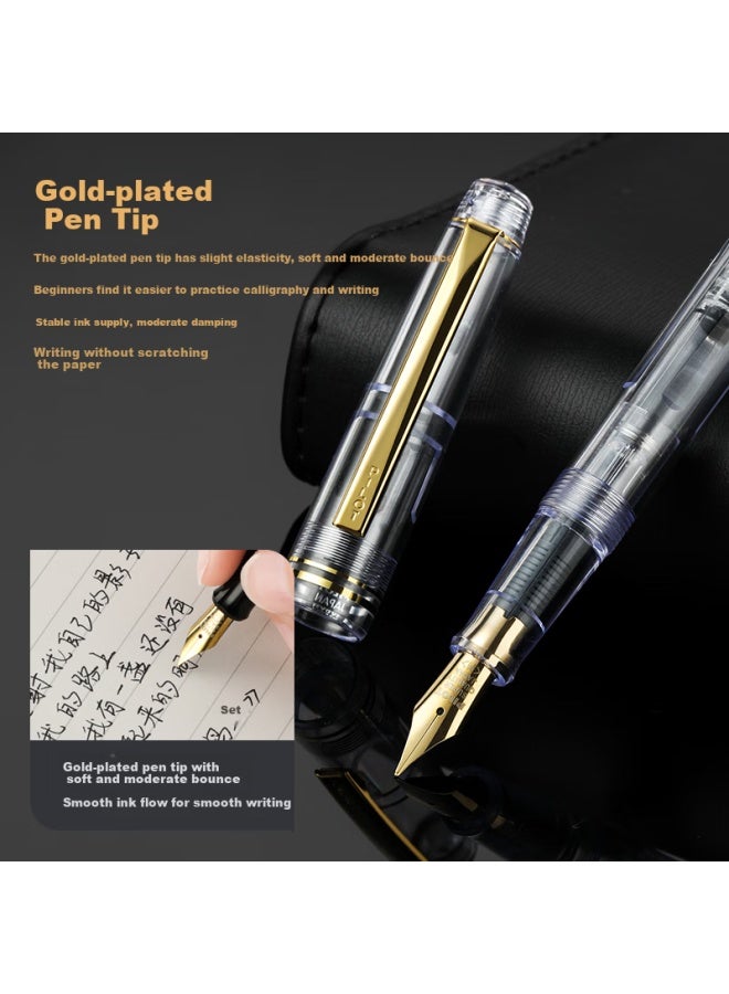 Pilot 78G Student Fountain Pen For Elementary School Students Grades 4-6, Graduation Banquet Gift, Calligraphy Practice Pen, Adult High-End Signature Pen, Business Premium Vintage Series, Red B Nib - Image 2