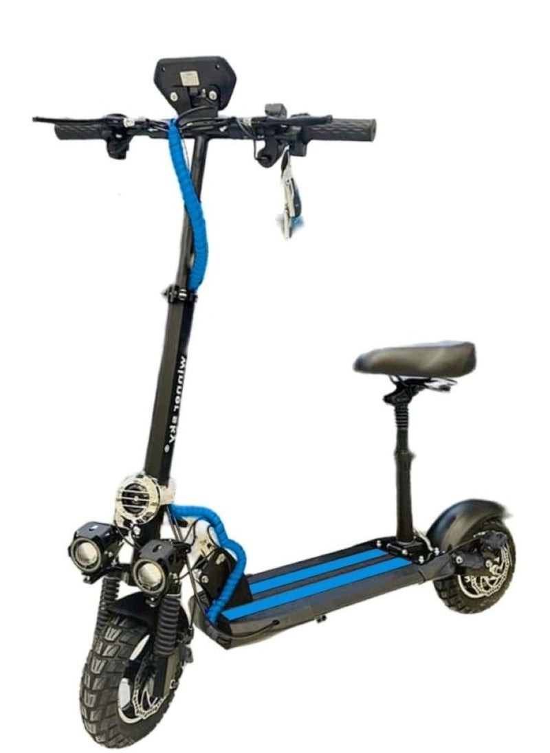 Winner Sky Electric Scooter with Bluetooth and Speed Meter Motor 1000W and 36v 10Ah Battery Blue  - Image 1