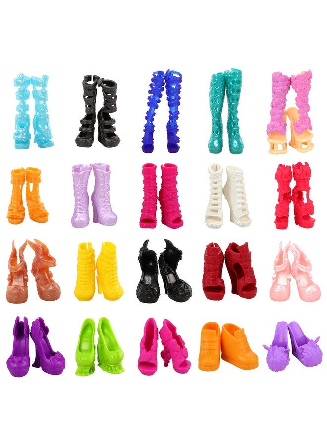 باروا 6 مجموعات من ملابس الدمى و6 أحذية لدمية Monster Girl مقاس 11 بوصة إكسسوارات أزياء ملابس كاجوال بلوزات وسراويل - Image 4