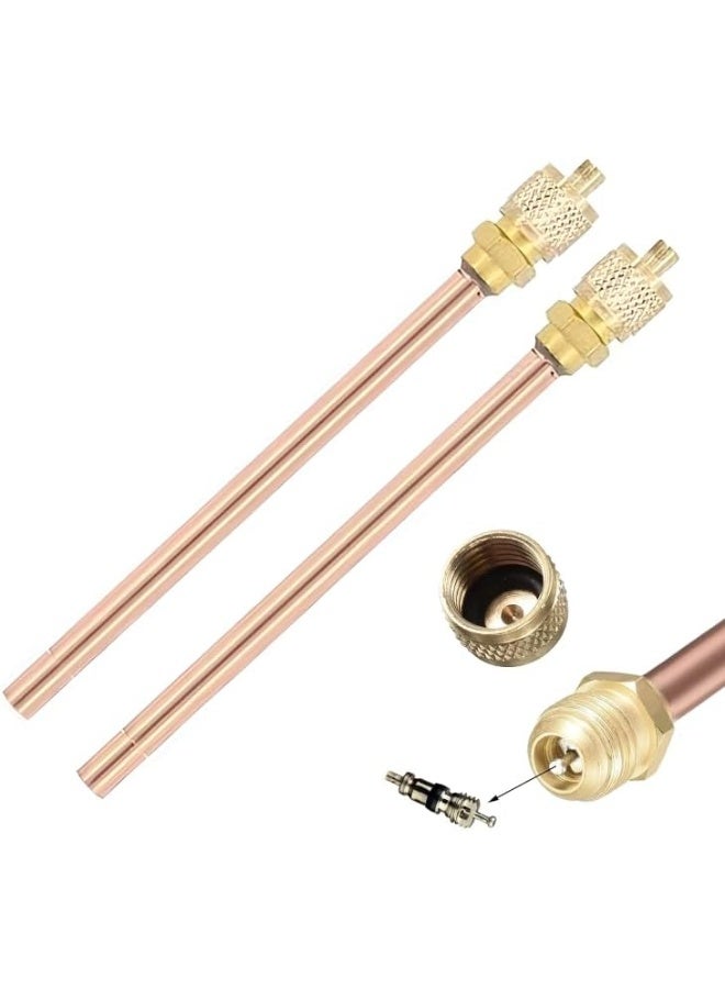 Melfi 1/4'' Charging Valve  Universal Fit For Air Conditioners And Coolers Hvac Access Port For Easy Refrigerant Charging - Image 1