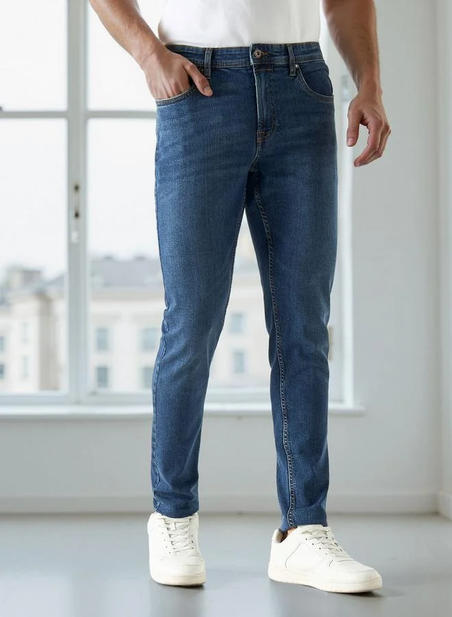 Men Skinny Fit High Rise Jeans