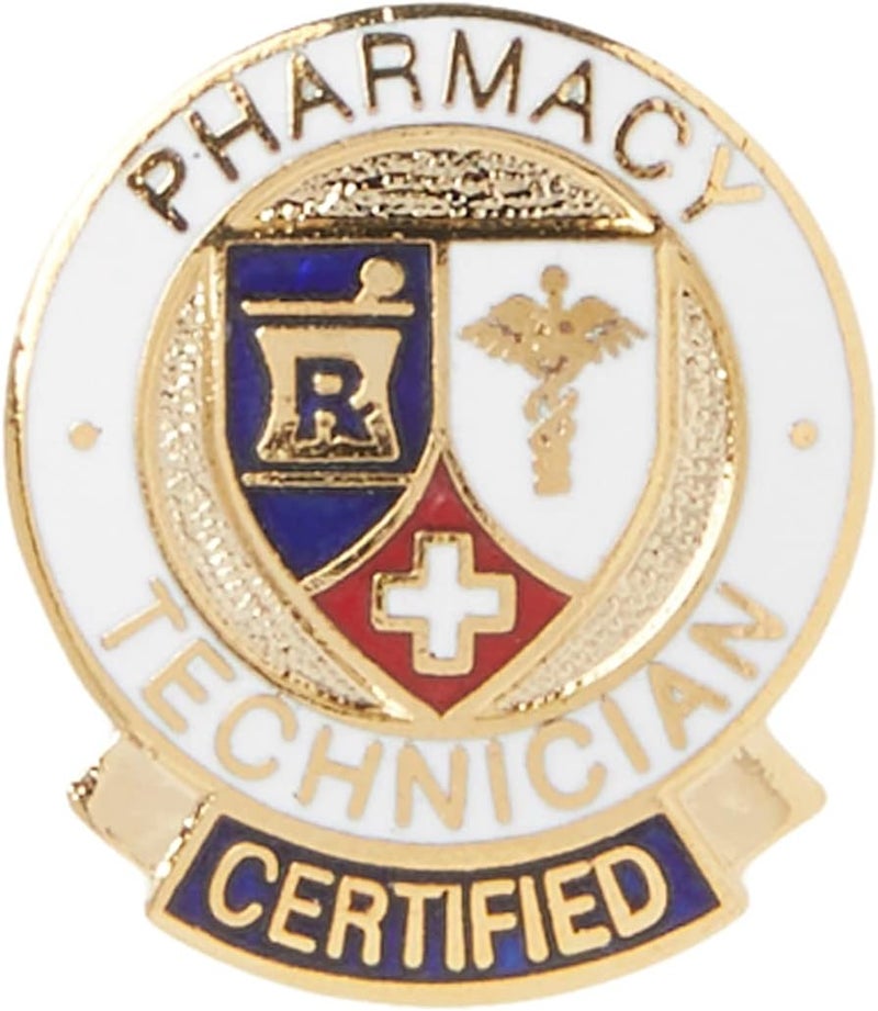 Prestige Medical Certified Pharmacy Technician Emblem Pin - Image 2