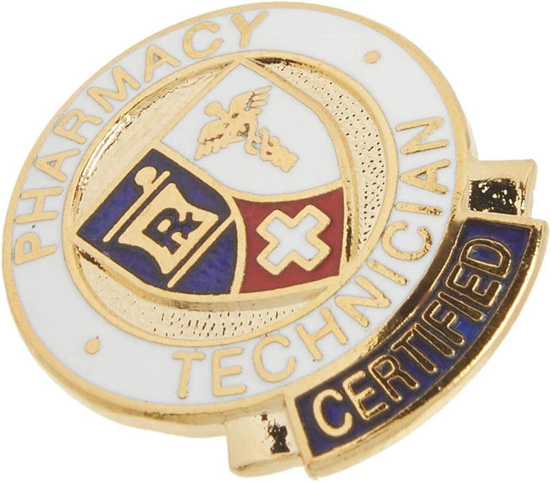Prestige Medical Certified Pharmacy Technician Emblem Pin - Image 3