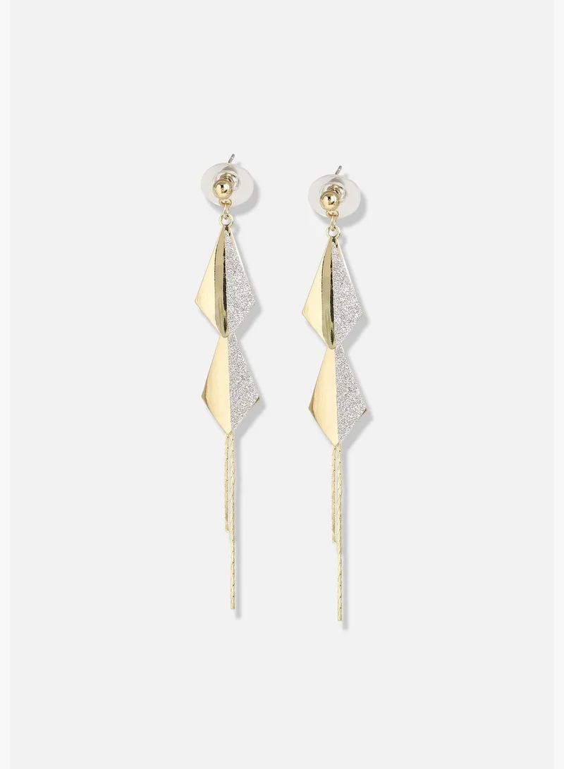 SOHI Silver Plated Designer Stone Party Drop Earring For Women