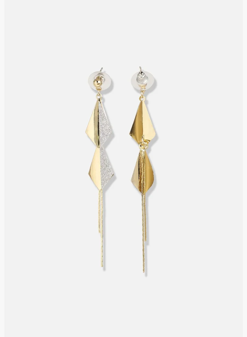 SOHI Silver Plated Designer Stone Party Drop Earring For Women