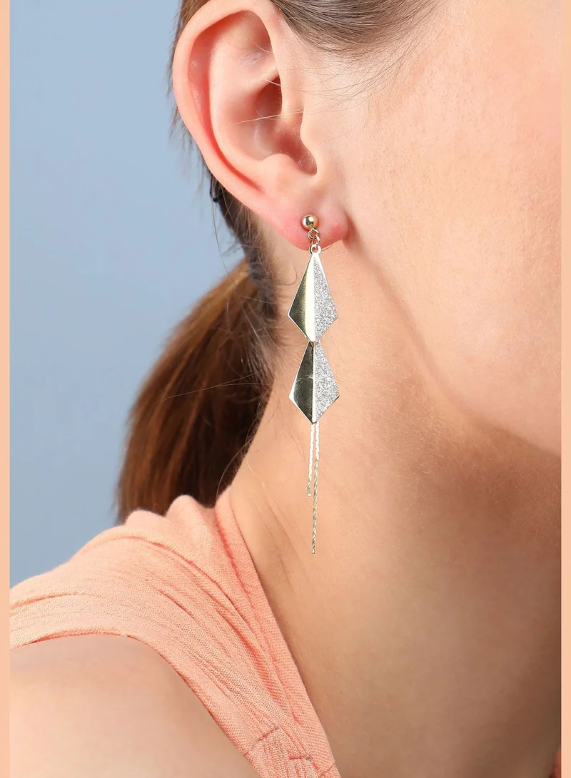 SOHI Silver Plated Designer Stone Party Drop Earring For Women