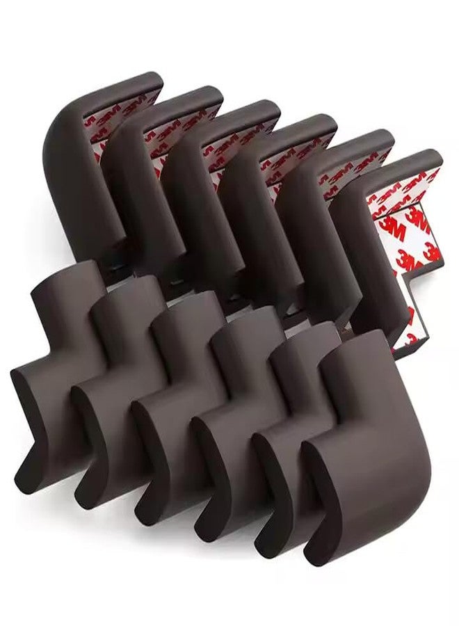 GALLY Baby Proofing Corner Guards - Premium Soft Foam Edge Protectors | Safety Certified, Non-Toxic, Pre-Taped with Strong Adhesive | Child & Furniture Protection - Pack of 10, Brown - Image 1