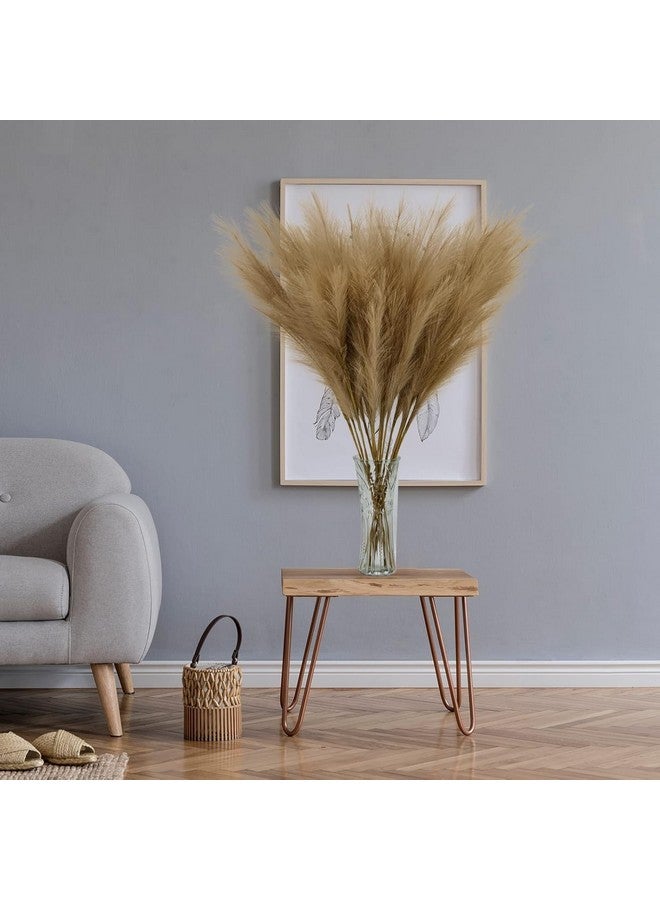 Satyam Kraft SATYAM KRAFT 3 Pcs Long/Big Faux Pampas Grass | Fluffy Artificial Flowers for Home, Office, Bedroom, Wedding & Festival Décor (Brown, Without Vase/Pot) (94 cm) - Image 3