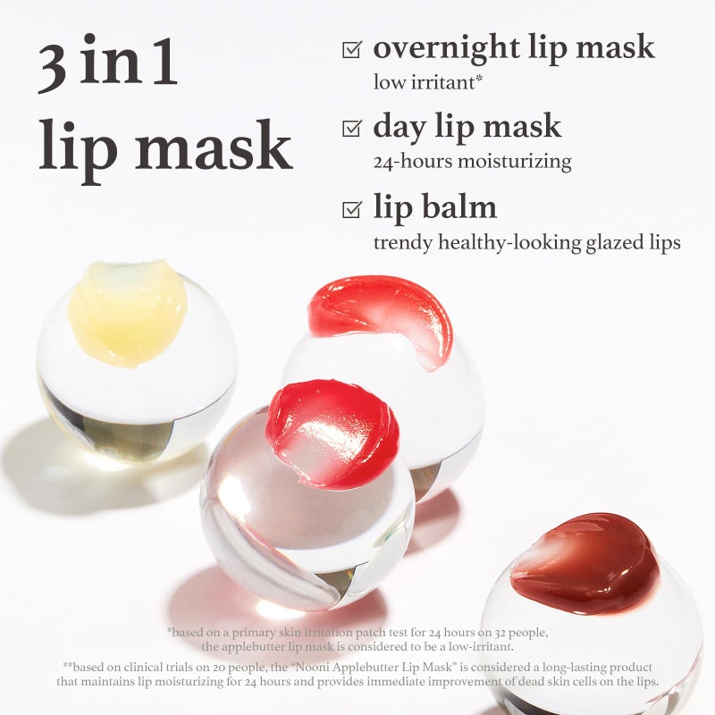 NOONI Vegan Appleberry Lip Mask Overnight â€“ Hydrating Lip Balm & Butter with Shea Butter & Vitamins | Soothing Moisturizer, Softening Treatment for Dry Lips, Gifts For Women, 0.42 oz - Image 2