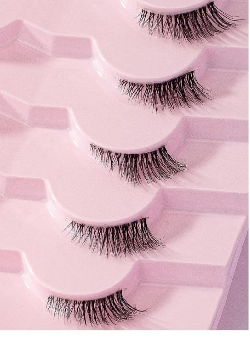 7 Pairs Half Eye False Eyelashes 5X12 mm - Image 2