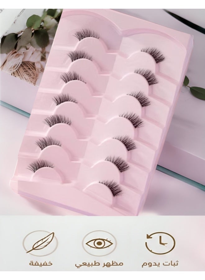 EYESHARE 7 Pairs Half Eye False Eyelashes 5X12 mm - Image 1