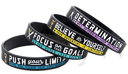 Inkstone (12-Pack Softball Bracelets with Motivational Sports Quotes - Wholesale Pack of 12 Silicone Rubber Wristbands for Bulk Softball Gifts and Party Favors - for Boys Girls Men Women - Image 2