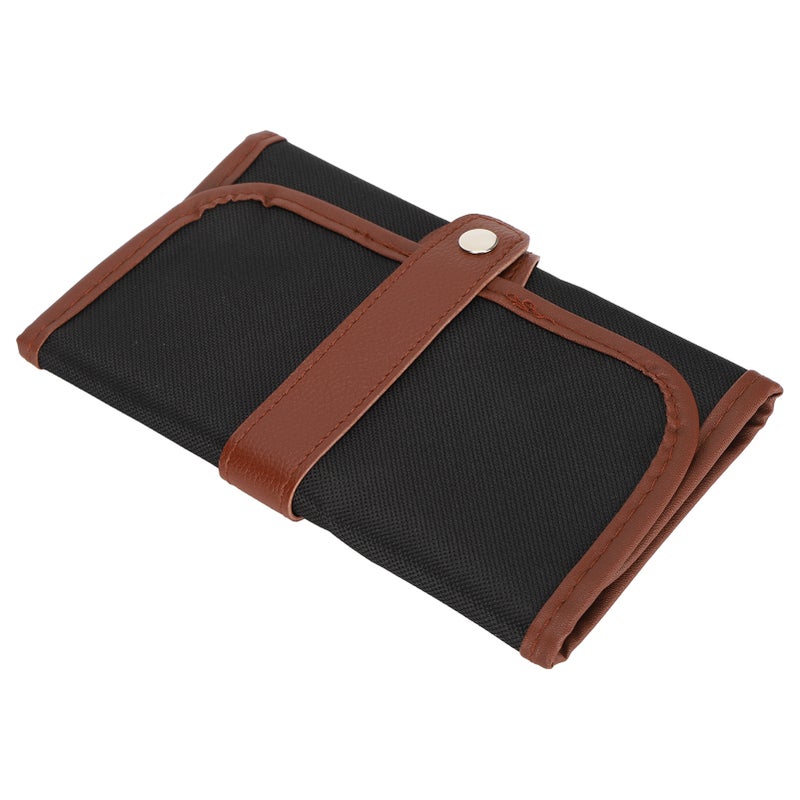 Pen Wrap Roll Pencil Case Canvas Bag Pouch Painting Tools Storage Stationery School Supplies48 Grids - Image 2