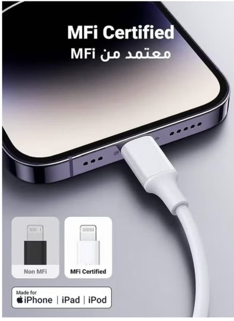(2Pc) Apple iPhone Charger Cable 1M[MFi Certified] USB C to Lightning Cable Fast Charging Power Delivery PD 20W iPhone Cable for iPhone 14/14 Pro/14 Plus/14 Pro Max, iPad Pro, iPhone 8-13 All Series
