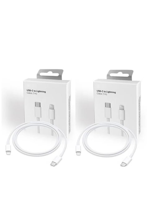 (2Pc) Apple iPhone Charger Cable 1M[MFi Certified] USB C to Lightning Cable Fast Charging Power Delivery PD 20W iPhone Cable for iPhone 14/14 Pro/14 Plus/14 Pro Max, iPad Pro, iPhone 8-13 All Series