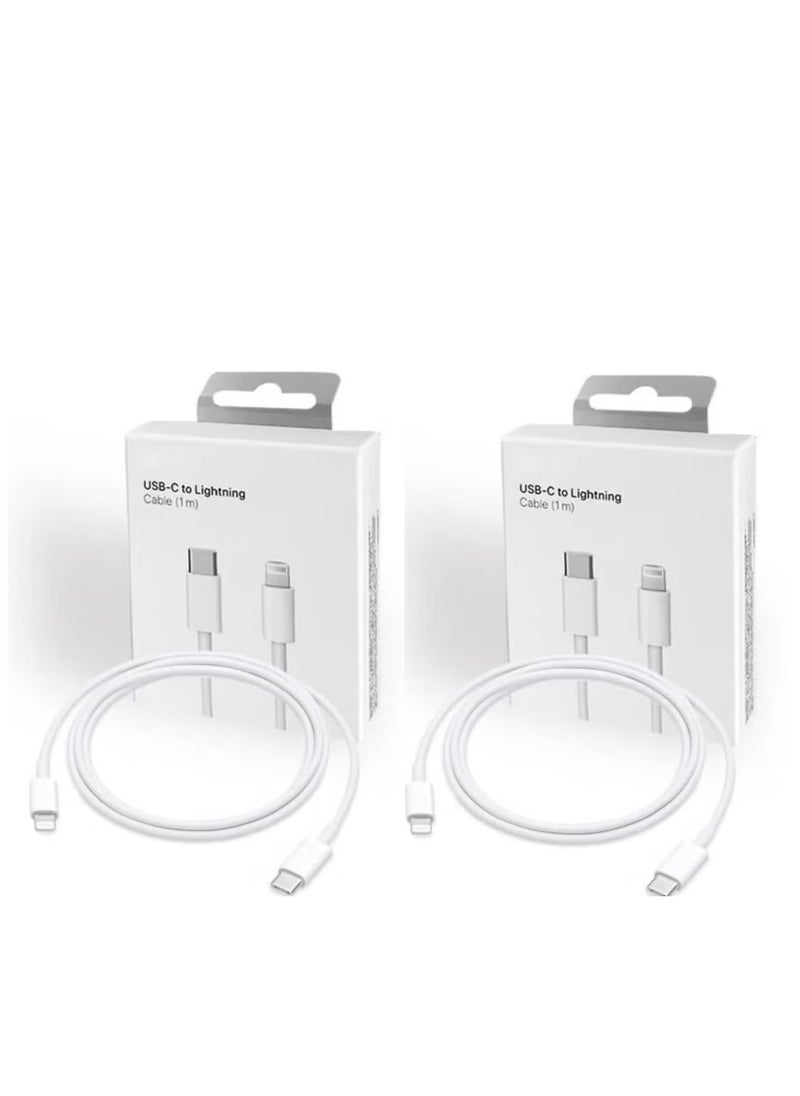 (2Pc) Apple iPhone Charger Cable 1M[MFi Certified] USB C to Lightning Cable Fast Charging Power Delivery PD 20W iPhone Cable for iPhone 14/14 Pro/14 Plus/14 Pro Max, iPad Pro, iPhone 8-13 All Series