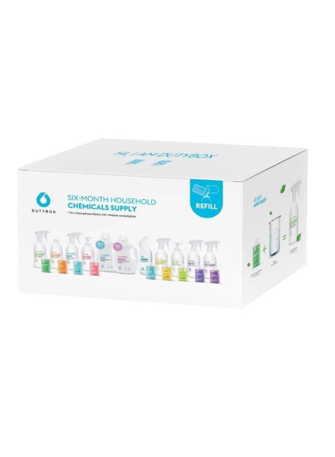 Cleaning Supply Starter Set, 6 months supply, Russia