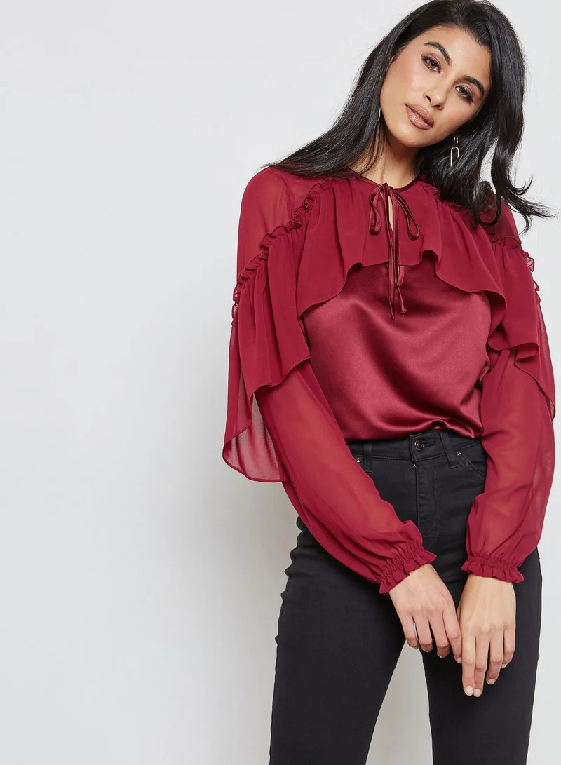 LIPSY Ruffled Top