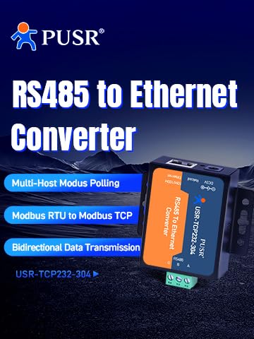 PUSR TCP232-304 RS485 to TCP/IP Converter Serial Device Server Support Modbus Gateway Built-in Webpage RS485 to Ethernet Converter - Image 3