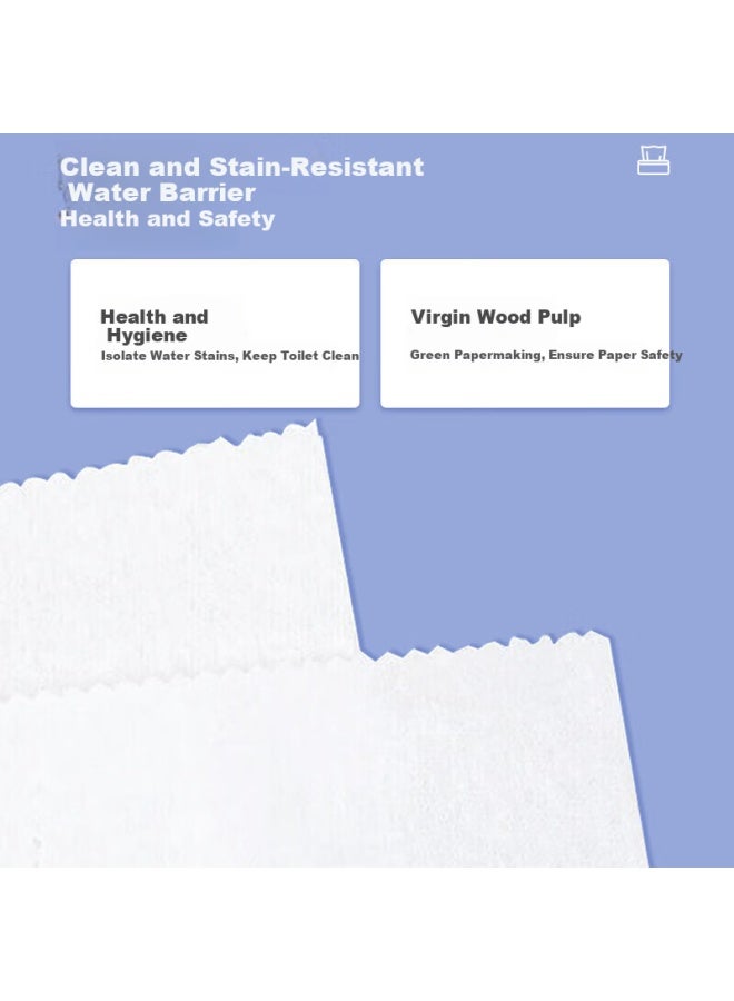 Biaze Disposable Toilet Seat Cover Travel Soluble Water Pregnant Women Toilet Seat Paper Toilet Sticker 250 Sheets