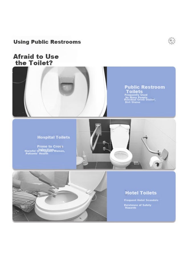 Biaze Disposable Toilet Seat Cover Travel Soluble Water Pregnant Women Toilet Seat Paper Toilet Sticker 250 Sheets