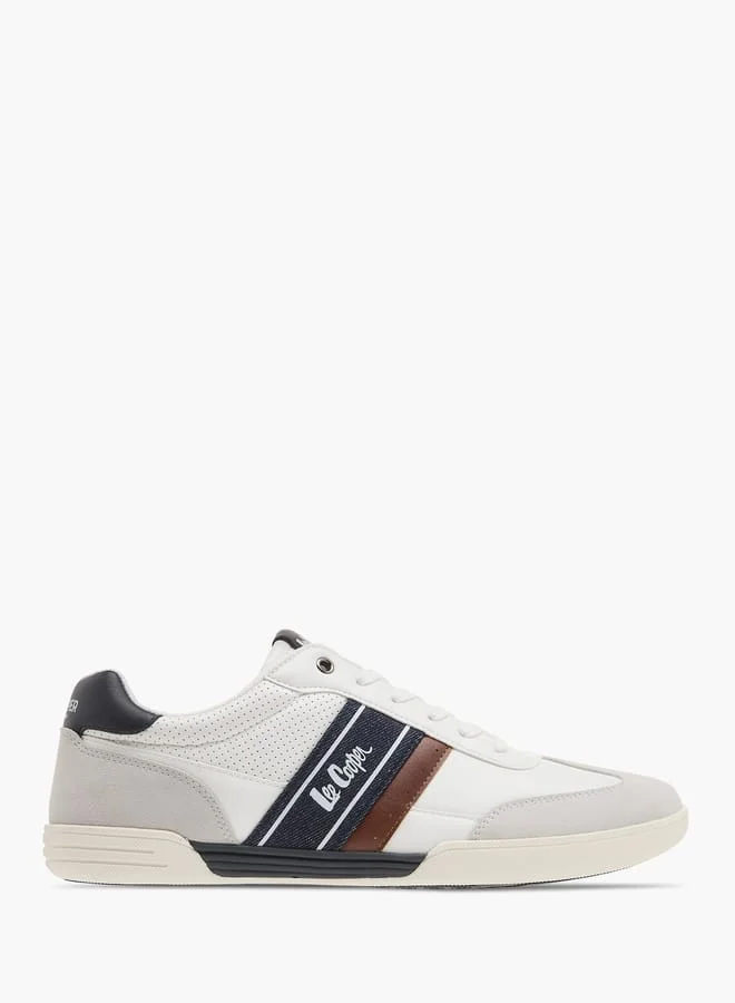 Lee Cooper Mens Panelled Ankle Sneakers With Lace-Up Closure