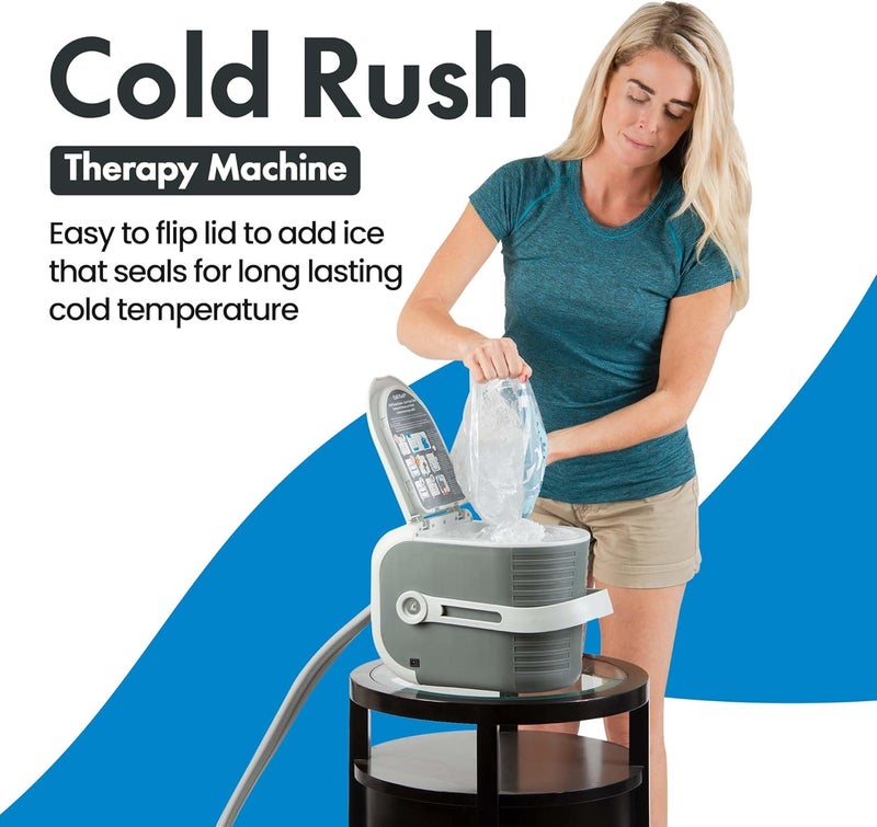 Ossur Cold Rush Therapy Machine System with Left Hip Pad  Ergonomic Adjustable Wrap Pad  Quiet Lightweight Cryotherapy Freeze Kit Pump  Best Ice Machine for Hip Surgery - Image 4