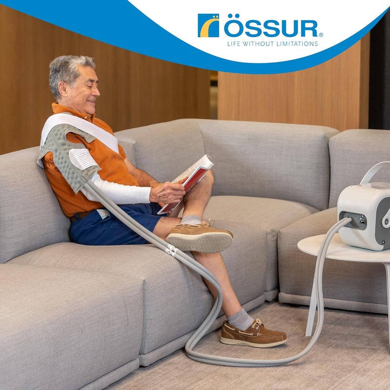 Ossur Cold Rush Therapy Machine System with Left Hip Pad  Ergonomic Adjustable Wrap Pad  Quiet Lightweight Cryotherapy Freeze Kit Pump  Best Ice Machine for Hip Surgery - Image 5