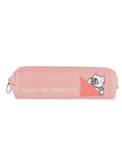 Deli Pencil Pouch With Printed Design Peach Colour 