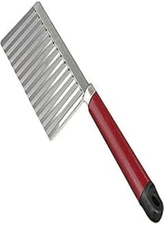 OR Kitchen Tool Vegetable Cutting Tool Potato Slicer Creative Wavy Shaped Stainless Steel Cutter,Red 