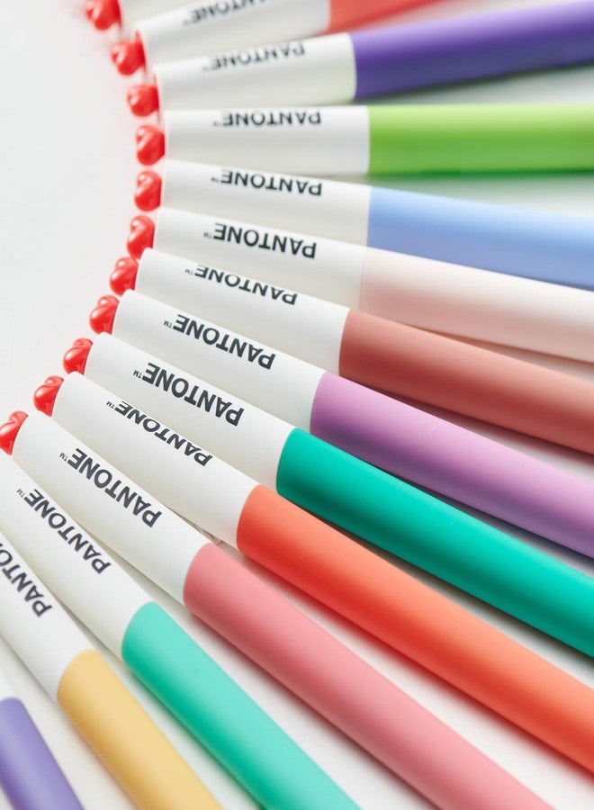 Kaco FIRST Gel Pens 2 Pieces with Black Ink, 0.5 mm Fine Point, Smooth Writing Experience, Aesthetic Cute Stationery for Journaling, Note Taking Pens (2010 Turquoise) - Image 3