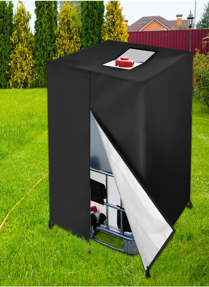 GGOOT - IBC Water Tank Cover 1000L, Rain Water Tank Cover, Water Tank Dust Cover, 1000L IBC Container Cover, Protective IBC Tote Cover, 1000L IBC Tank & Rainwater Container Fittings - Image 1
